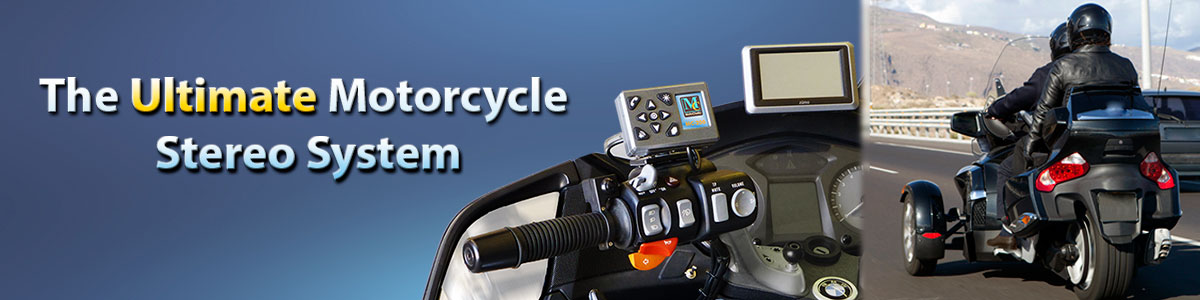 MC-200 motorcycle audio system page header photo