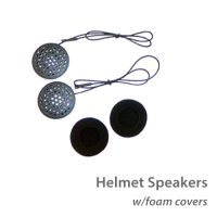 photo of MotoChello helmet speakers with foam cover