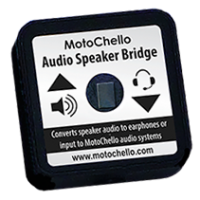 Phot of the MotoChello Audio Speaker Bridge