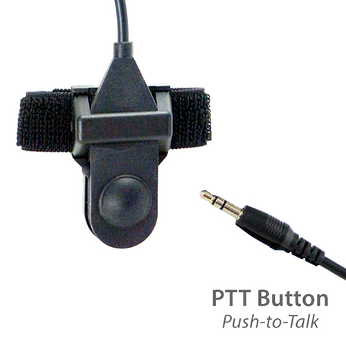 photo of the two-way radio push-to-talk button